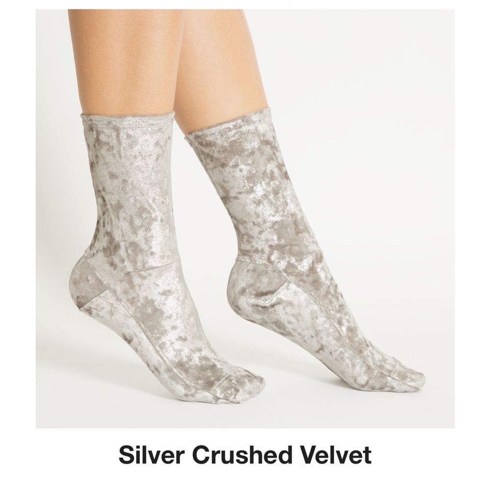 Darner crushed velvet socks
